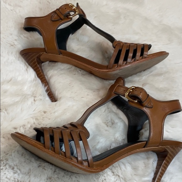 COACH Izzy Mat Calf/Mat Calf Slingback Heels - Picture 4 of 8